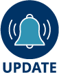 A bell with the word "update" under it.