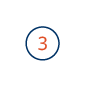 A blue circle with the number  inside.