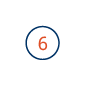A blue circle with the number 6 inside.