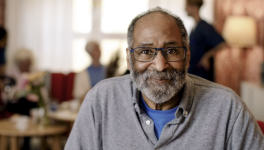 Portrait of older adult smiling