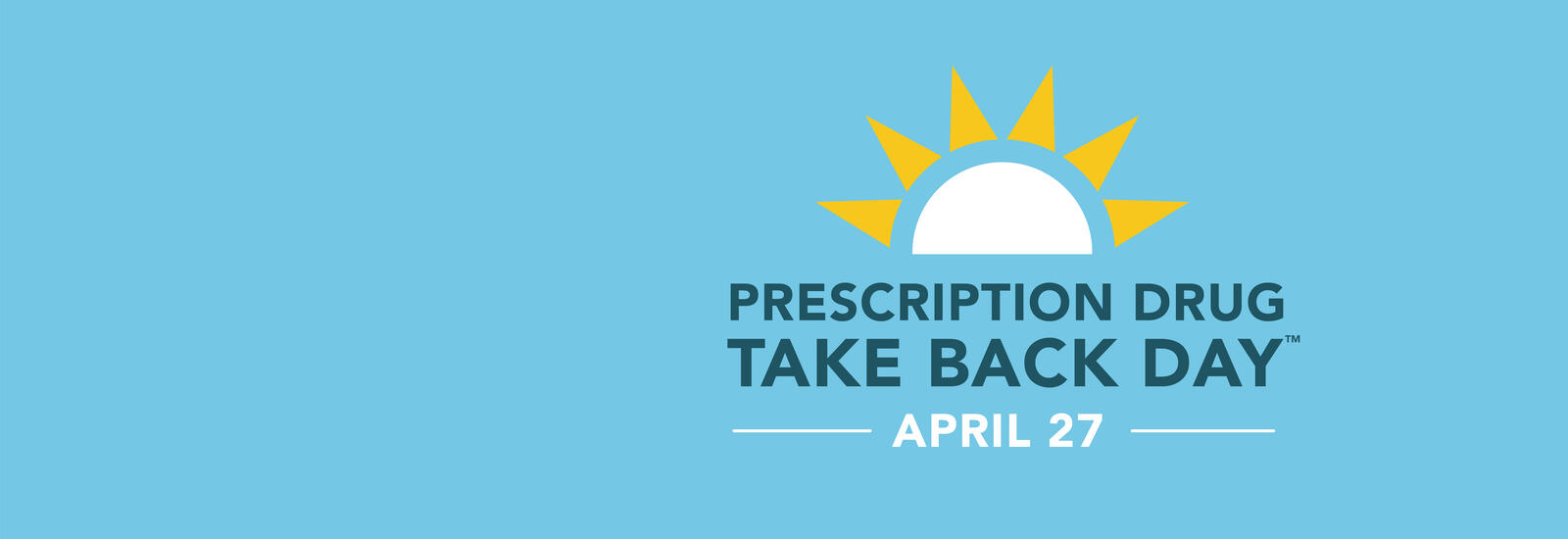 Prescription Drug Take Back Day is April 27.