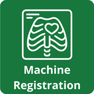 Machine registration button