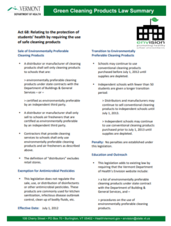 Green Cleaning Law summary