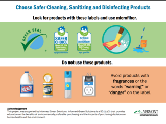 Choose Safer Cleaning, Sanitizing and Disinfecting Products