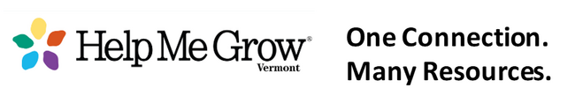 Help Me Grow logo followed by the words "One Connection. Many Resources"