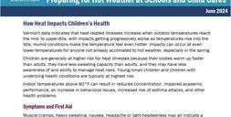 Preparing for hot weather at schools and childcares