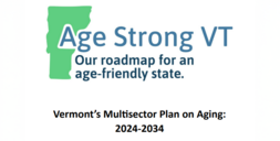 Age Strong VT logo and title of report
