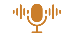 Microphone with sound waves